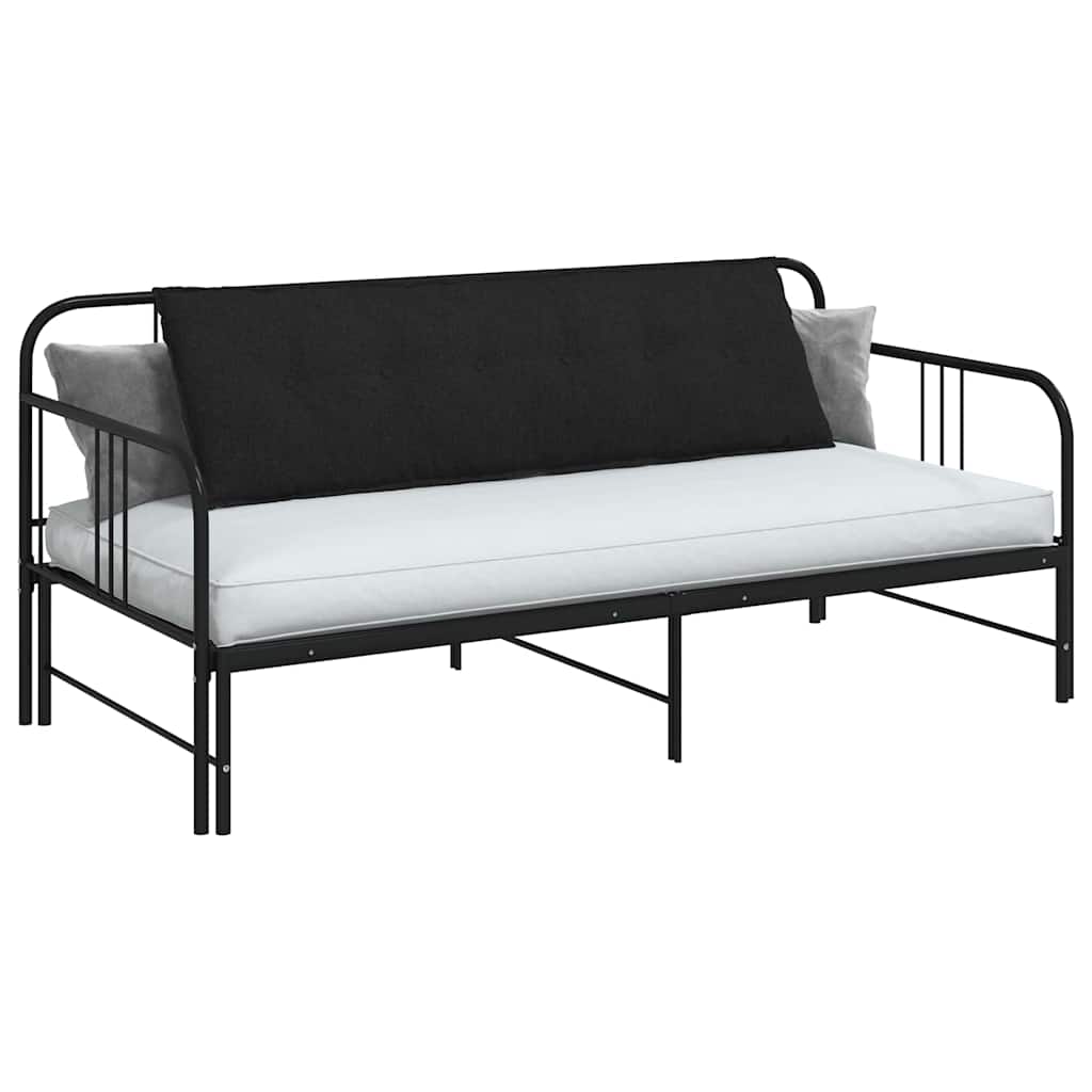 Back Cushion Black 160 x 19 x 50 cm Fabric