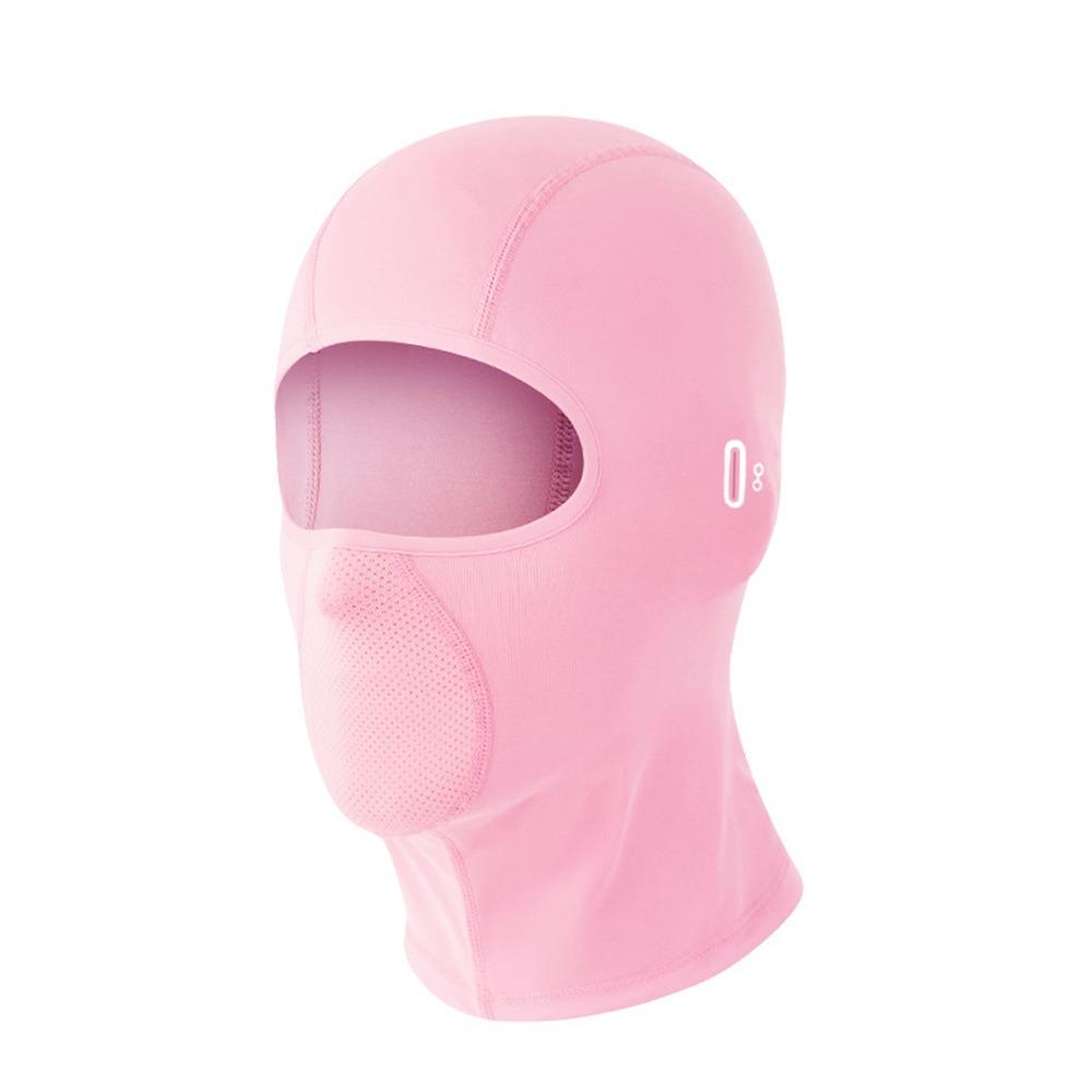 

Quick Dry Motorcycle Mask with Glasses Hole Bandana Hood Fashion Full Face Mask Summer розовый