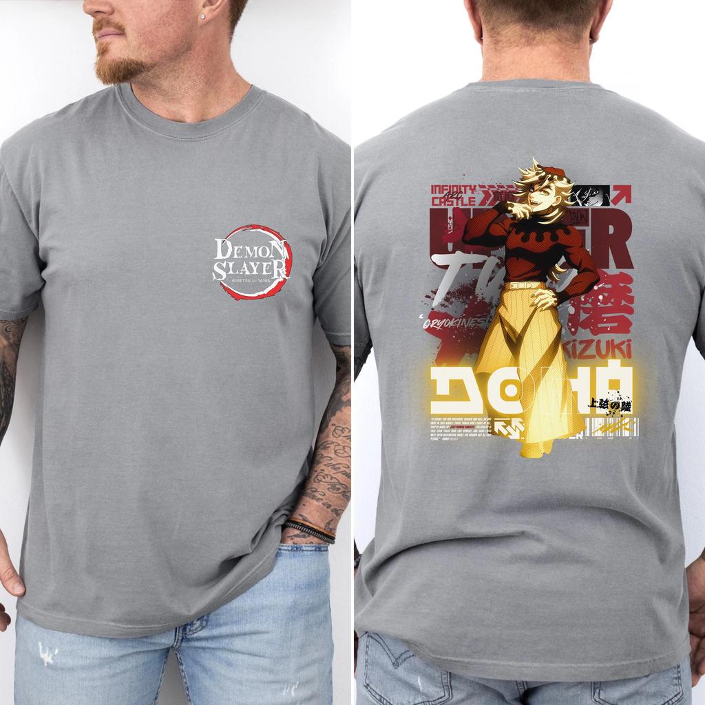 Demon Slayer Anime T-shirt Men and Women Universal Style Japanese Comic T-shirt Pattern Role-playing Clothing