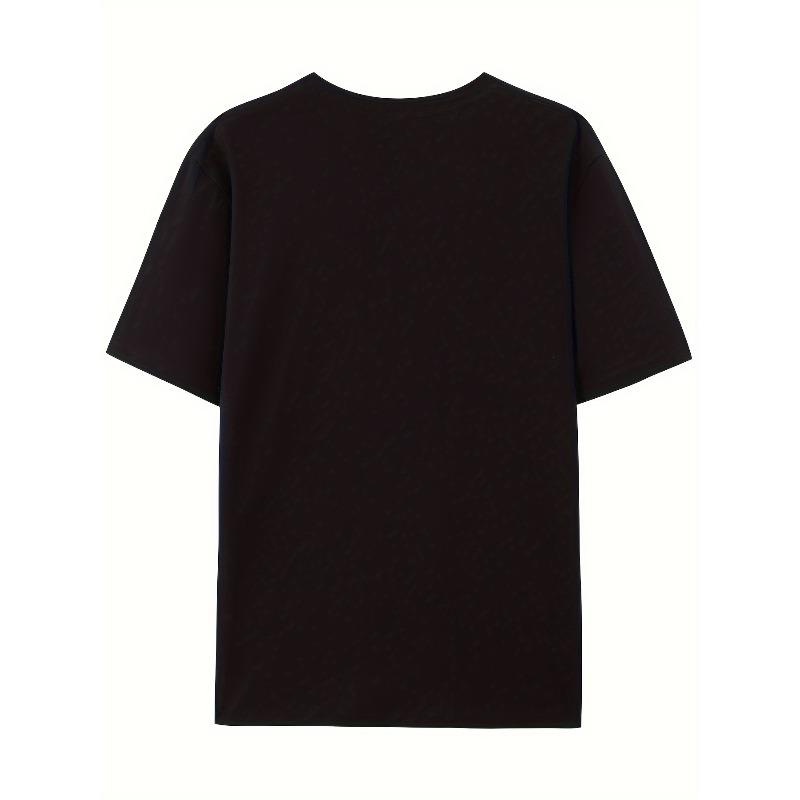 European Size Blessed Letter Print Crew Neck T-shirt, Casual Short Sleeve Top For Spring & Summer, Women's Clothing