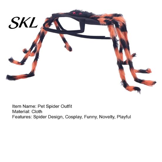 Small Dog Spider Outfit Halloween Costume for Cat, Hairy Pet Comfortable Dress-up Dress Up Party Accessory, Festival Unique