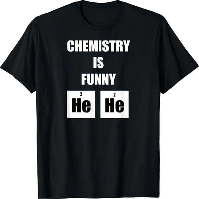 Chemie je Legrační He He Vtipná Periodická Tabulka Tričko