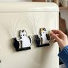 Cartoon Cat Hair Storage Box Moisture Proof Kitten Pushing Vase Magnetic  Pet Lovers