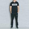 adidas Essential T Shirts Men's Black Crew Neck Moderate Straight Fit AJ6077