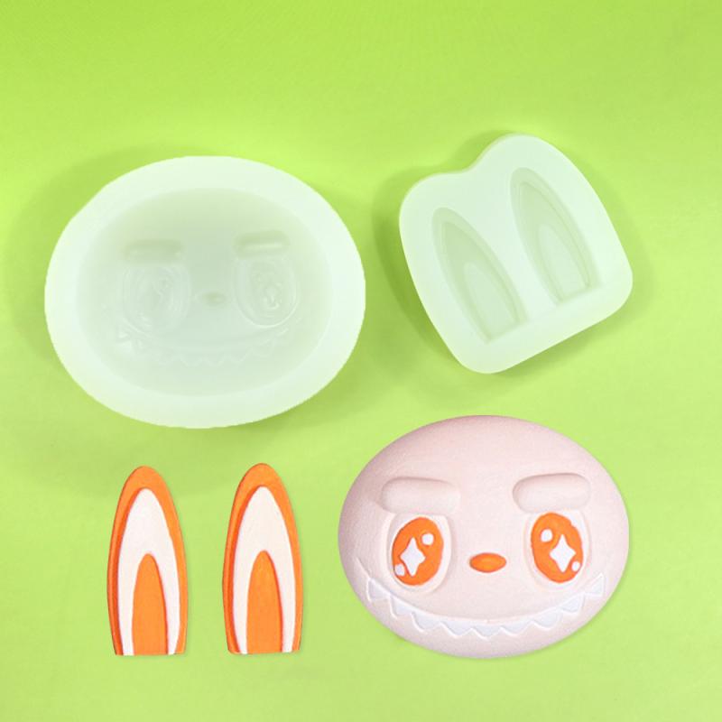 3D Panenky Labubu Dort Fondán Silikonová Forma Silikonová Forma na Čokoládovou Tyčinku