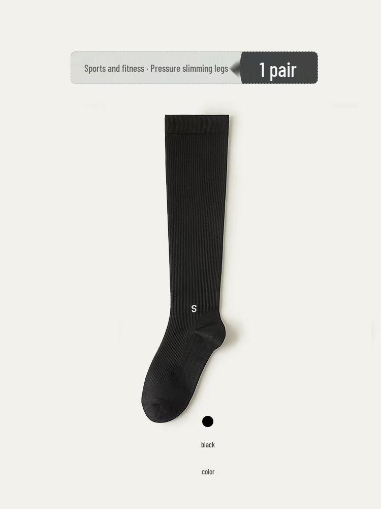 Women's Non-Slip Compression Calf Socks for Running, Skipping, Yoga, and Fitness