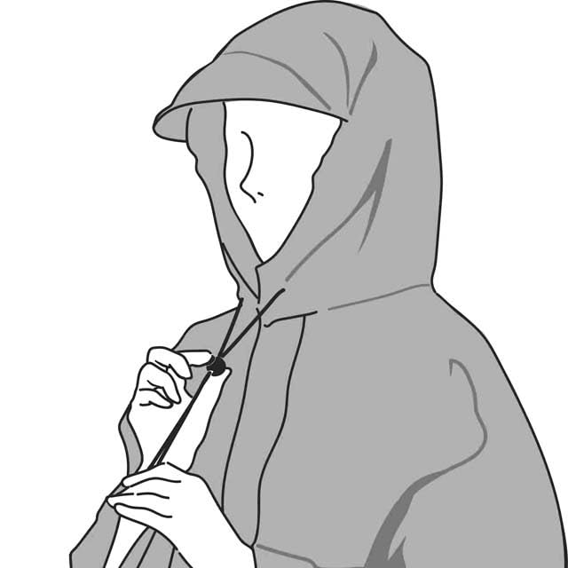 Kawasumi Seisakusho PEVA Rain Poncho To Protect Your Knees from Rain, Gray, 259-00971/KW-800GR