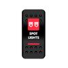 BANDC Boat Rocker Switch Cover (No Switch) Red Marine Dash Cap Labels for RV Heater Carling Switch Car Jeep Wrangler Accessories