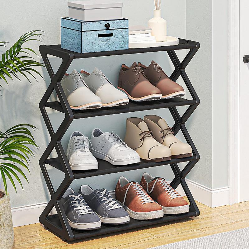 Home Furniture X-shaped Shoe Rack Multi-Tier Storage Organizer For Sneakers Organizer Cabinets Waterproof Assembled Shoe Cabinet