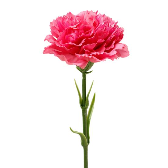 Artificial Carnation Realistic Fake Silk Flower Stem Wedding Party Indoor Outdoor Faux Flower Decoration Mother's Day Teachers' Day Gift