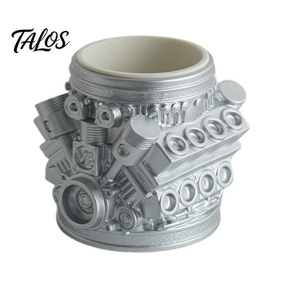Model Talos Engine Držák na pera a tužky, Kreativní organizér na stůl pro domácí kancelář, Úložný prostor na psací potřeby na stůl, Dárek pro automobilové nadšence, Mechaniky a inženýry