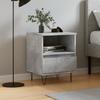 VidaXL Bedside Table Concrete Grey 40x35x50 Cm Engineered Wood 830628