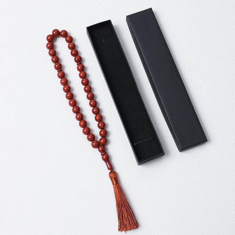 High-End 12mm Xi Yin Style Muslim Rosary Bracelet with 33 Beads and Gift Box