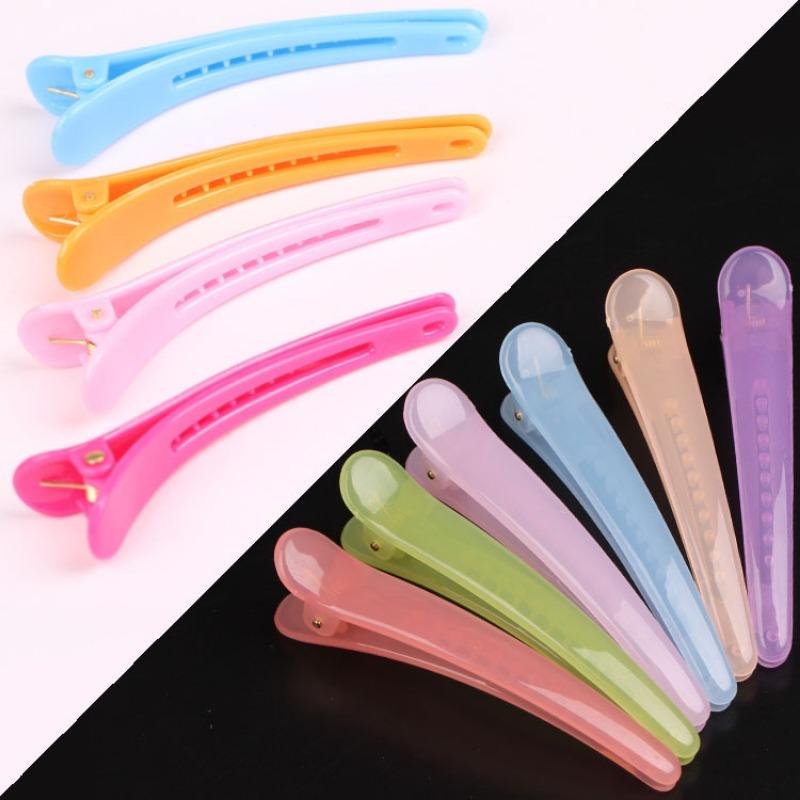 Children's Jelly Hair Clips Hair Care Tools Plastic Duckbill Clips Girls' Hair Care ProductsSmall Gifts Side Clips