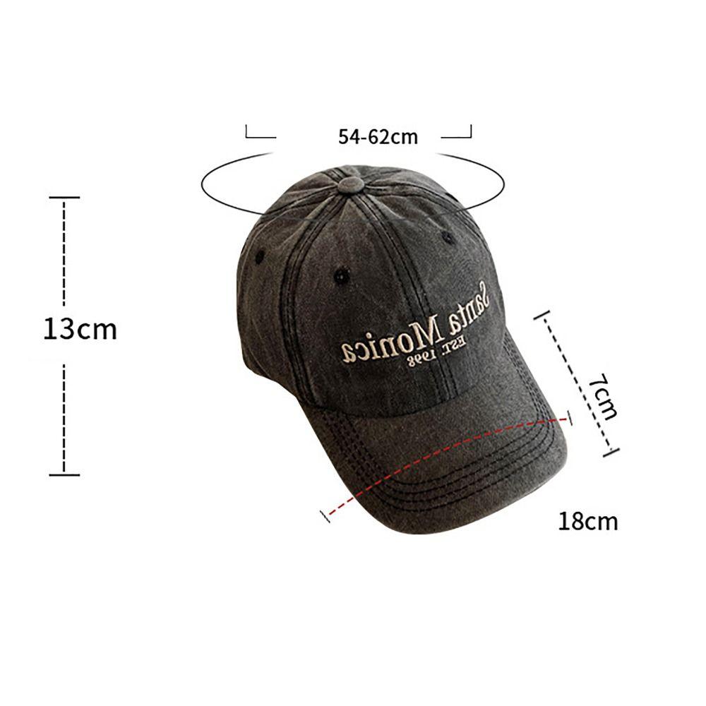 Fashion Letter Embroidered Baseball Cap INS Style Sports Outdoor Peaked Hat Sun Protection Hip Hop Hat Couples Sun Hat
