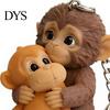 Monkey Keychain 1/2Pcs Pendant Plush Charm Key Chain Everyday Use Keys Backpack Purse Car Bag Decoration Mini Accessory Print
