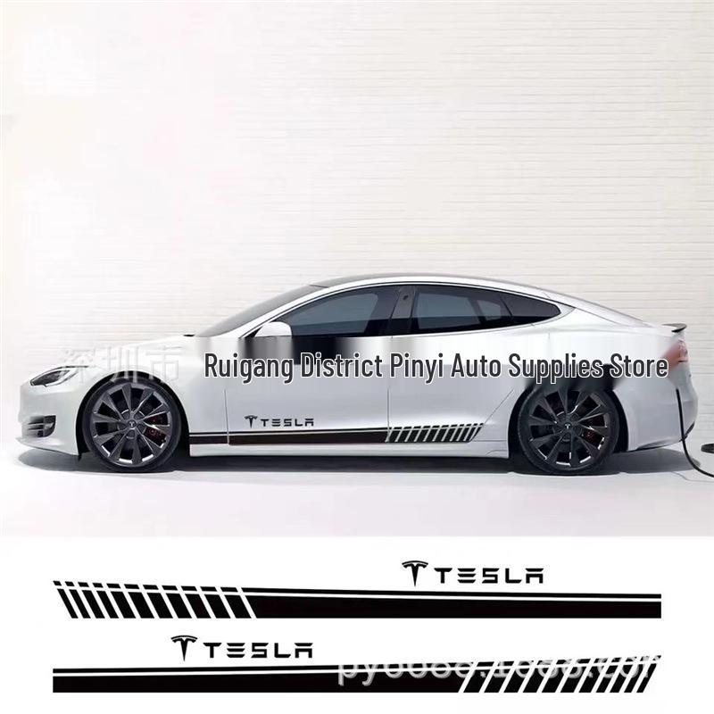 X-320 Streep Decal voor Taillelijn voor Tesla Model S 3 X Y Autodeur Zijskirt