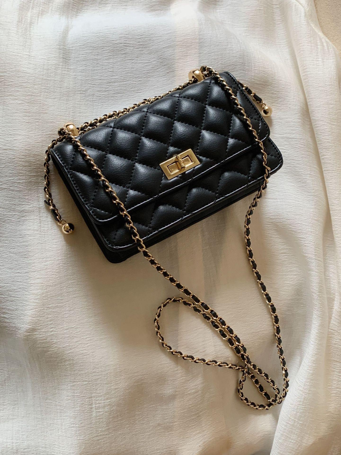 

Versatile premium exquisite mobile phone New York Avenue small square bag 2025 new diamond chain shoulder messenger bag чорний