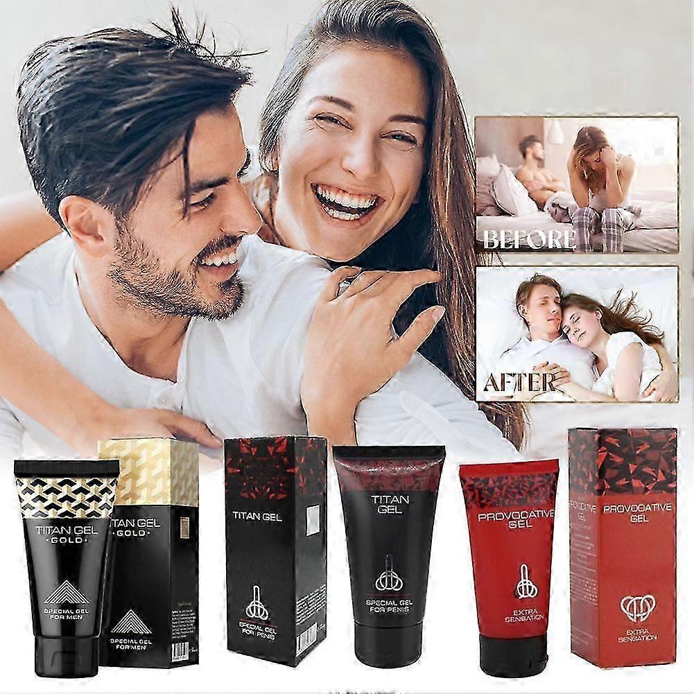 Mens Gel Massage Cream, Gold Box Herbal Formula Adult Care Lubricant Kit New Arrival