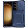 Custodia Protettiva Resistente e Robusta per Samsung Galaxy S26 S25 S24 S23 S22 FE Ultra Plus con Finestra Scorrevole Defender Anti-Graffio Cover in PC+TPU