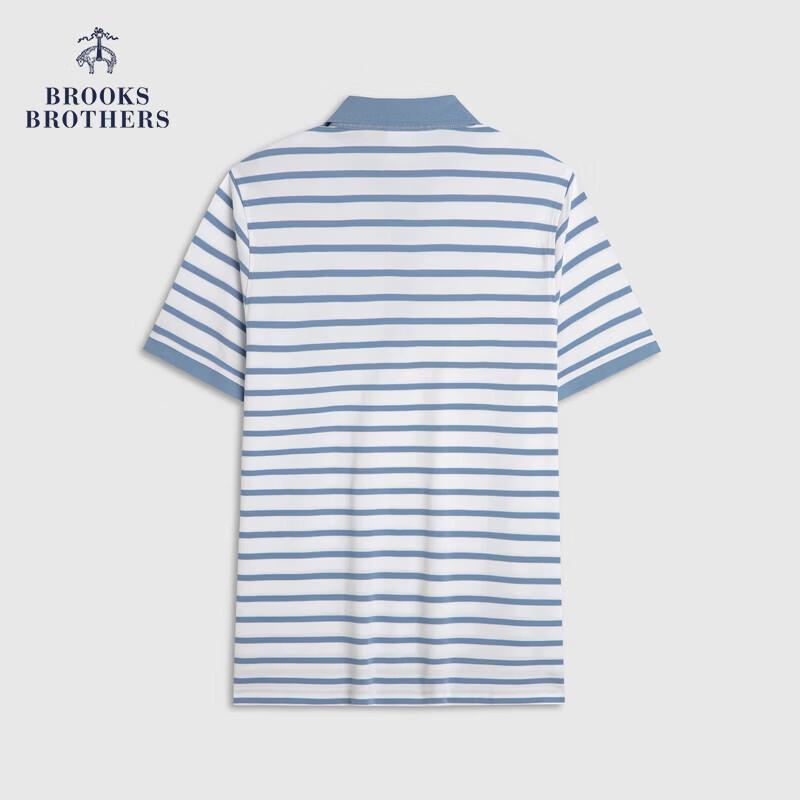 

Мужская рубашка-поло Brooks Brothers Весна/Лето 2026 в ретро-полоску из пике 2XL