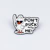Cartoon Animals Brooch Set: Cute Duck & Frog Alloy Pins, English-Inspired Decorative Accessory