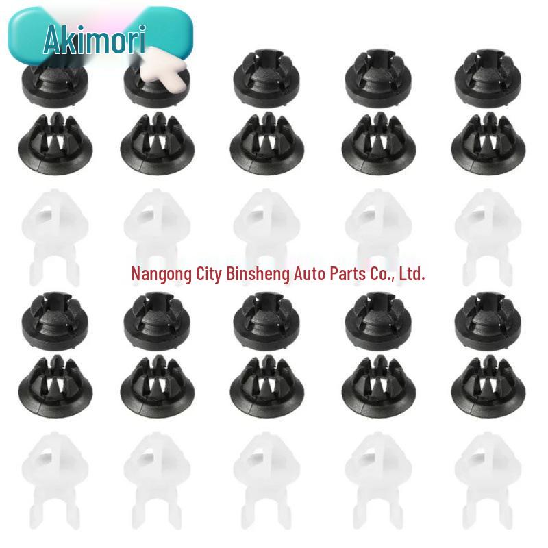 30pc Slot Cover Support Rod Clip Clamp for Honda Accord/Odyssey/Prelude (91503-SS0-003)