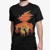 Drache 4 Sterne Goku Vegeta Silhouette Anime Herren Bio-T-Shirt Herren Damen T-Shirts Top Otaku Manga