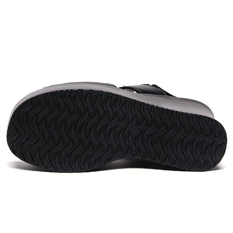 Fashion GKTINOO New Women Luxury Platform Wedge Sandals Cow Genuine Leather Summer Shoes Hollow Pumps Casual Breathable Leisure