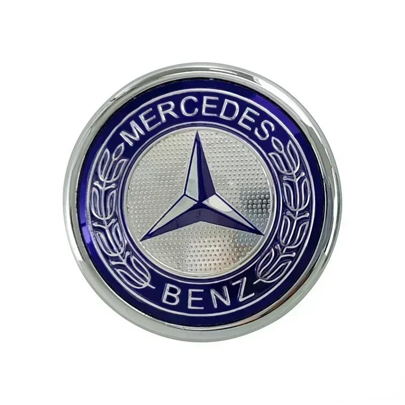 60mm Emblem Cover for Mercedes Benz W211 W212 W124 W140 W163 W202 W203 W204 W215 Car Rear Badge Sticker Trunk Logo Accessories QU3