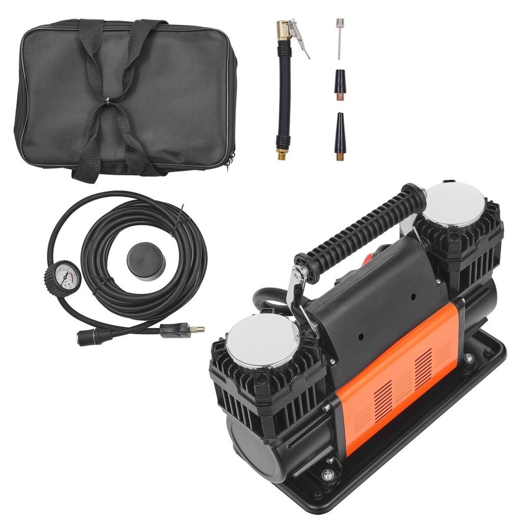 10,6CFM Přenosná hustilka pneumatik Dvouválcový kompresor 12V 150PSI