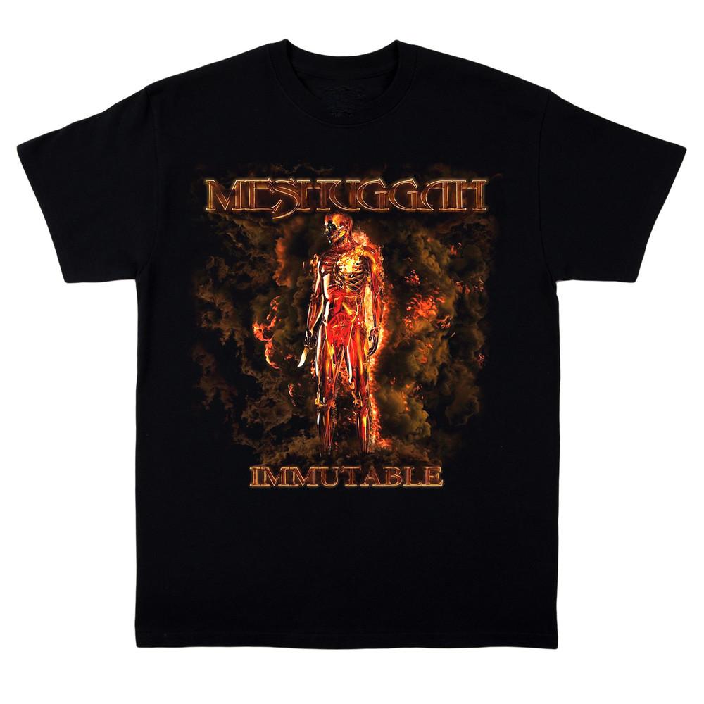 Meshuggah Immutable Heavy Cotton Black Full Size Unisex Shirt Unisex T-Shirt XL