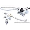 22MM Electroplated Left Clutch Lever & Brake Master Cylinder for Honda, Yamaha, Suzuki, Aprilia