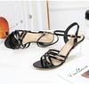 2020 sommer Neue Alle-um Sommer frauen Schuhe Ein Wort Schnalle Einfache Hang Ferse Sandalen Transparent LFD