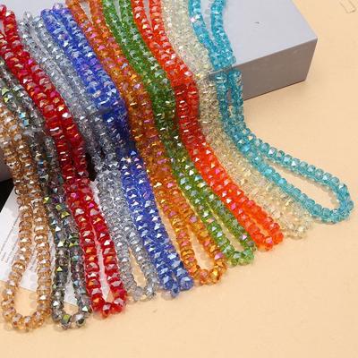 8mm Crystal Glass Beads for DIY Jewelry and Mobile Phone Chains