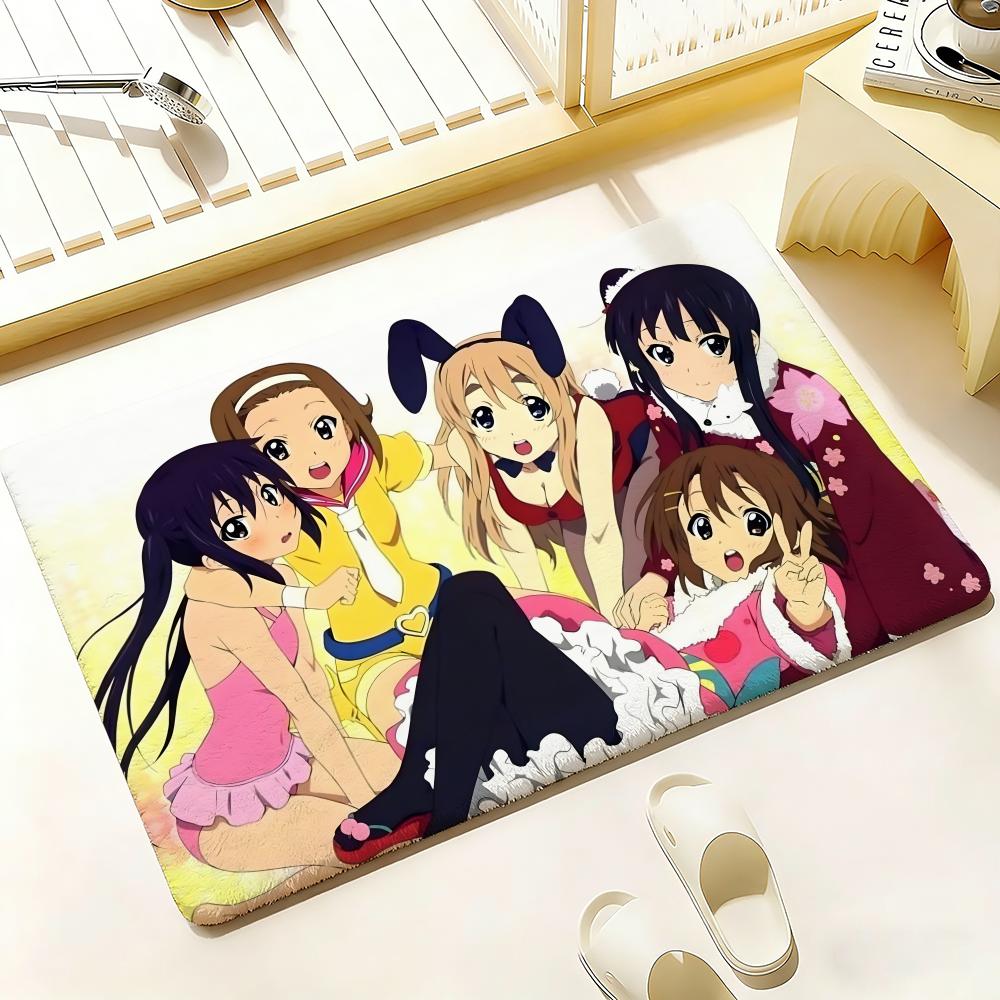Anime K-K-On Floor Mat Bedroom Living Room Flannel Door Mat Non-Slip Home Decor