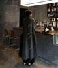 Hepburn Style Long Woolen Cashmere Coat for Women - Autumn/Winter