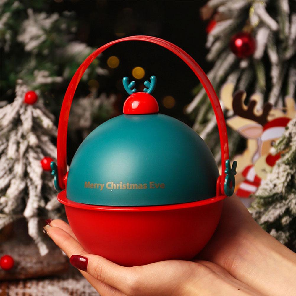 Weihnachts-Süßigkeitenbehälter mit Griff, Goody Buckets, Mehrzweck-Geschenkbox für Festivals, Weihnachten, Winterferien, Partyzubehör