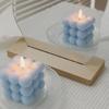 Modern Cube Scented Candle Shaped ChicHome Decor Birthday Gift for Girls