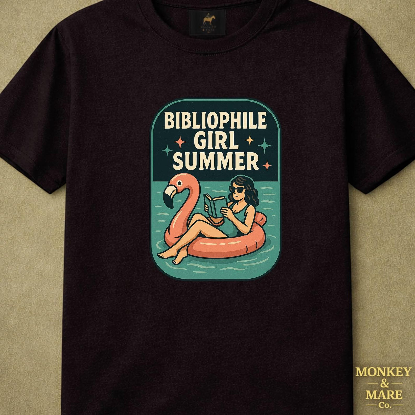Poolside Reader Shirt, Bibliophile Girl Summer, Cozy Introvert Book Lover Tee S