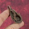 Ammonite Fossil Pendant Copper Wire Wrapped Pendant Handmade Elegant Pendant Copper Wire Wrap Pendant Gifts For Mom Natural Gemstone Jewelry