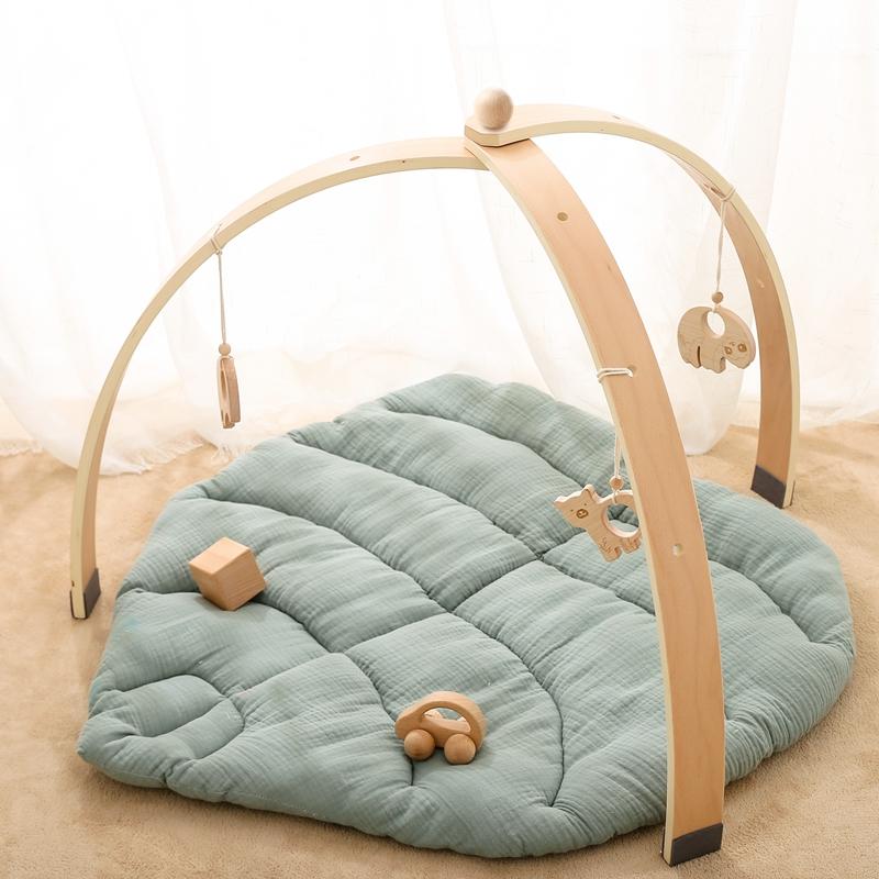 Wooden Fitness Rack Children Room Decorations Baby Play Gym Activity Pendants Wooden Hanger Mobile Crib Newborn Gift