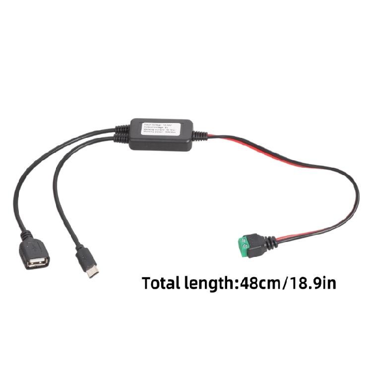 12V/24V auf 5V USB Typ C Ladekabel Stromwandler Abwärtswandler Netzteil Ausgangsadapter Für Elektronisches Gerät