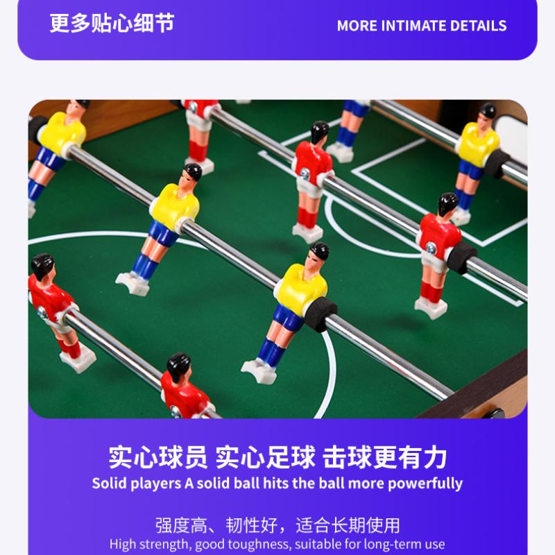 Tabletop Foosball Table- Portable Mini Table Football / Soccer Game Set with Two Balls and Score Keeper for Adults and Kids By Hey! Play!