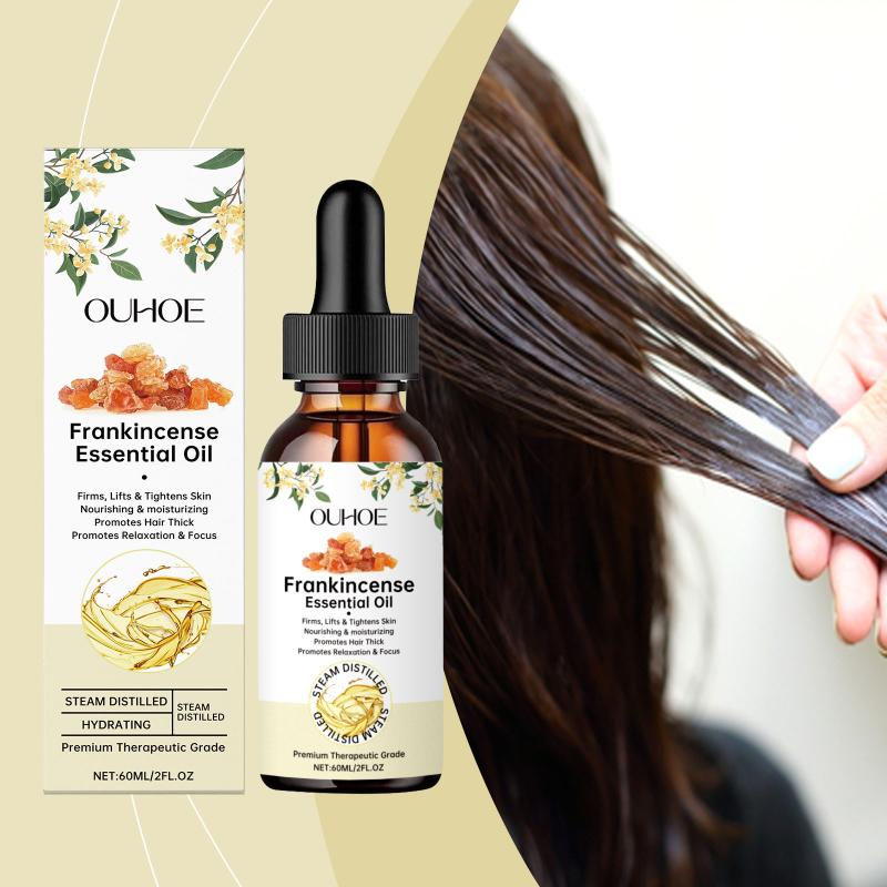 Frankincense Essential Oil for Dry Damaged Hair Repair Deep Scalp Hydration Moisturizing and Nourishing Face Body