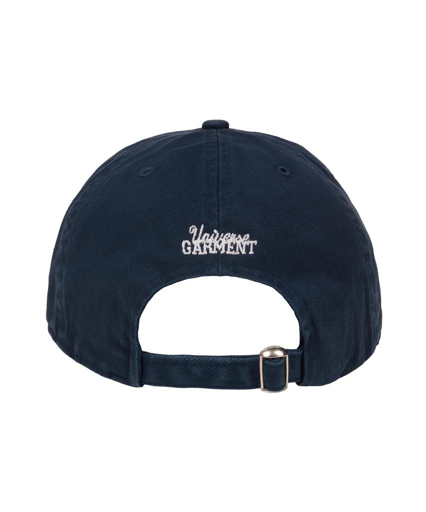 Yunibeoseugameonteu Universe Rubber Patch Washed Cap_Navy