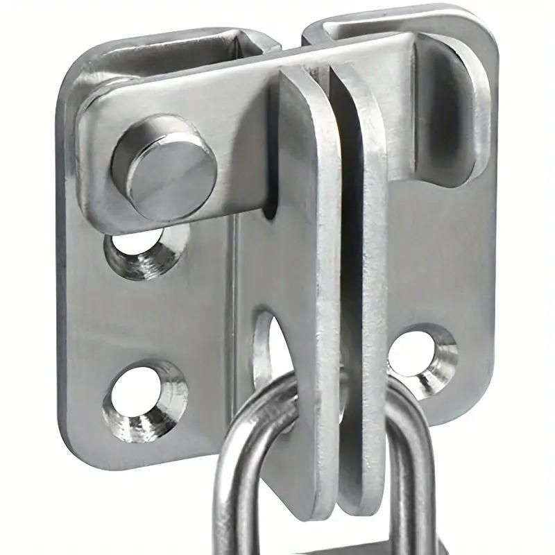 1PC Stainless Steel Anti-Theft Latch Stainless Steel Pin Door Latch Right-Angle Sliding Door Latch Pin Pet Cage Safety Door Bolt Latch