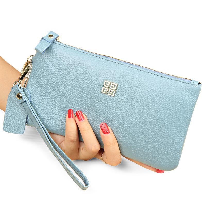 Women Wallets Genuine Leather Long Wallet - Clutch Purse Coin Pouch Card Holder
