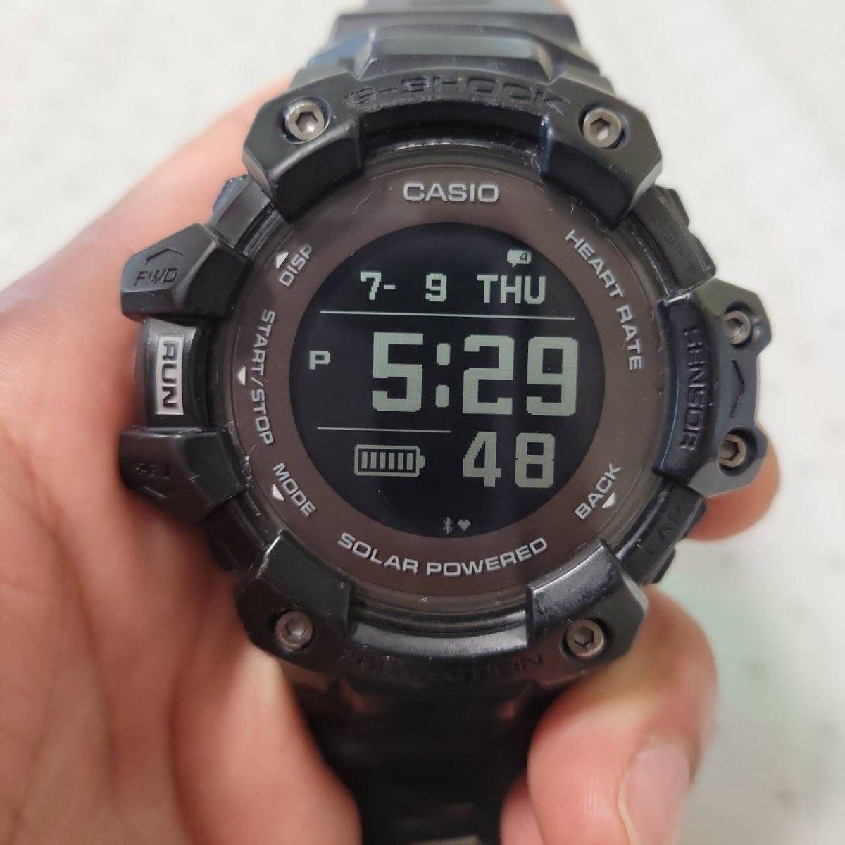 Used CASIO G-SHOCK G-SQUAD GBD-H1000 Solar Watch Black