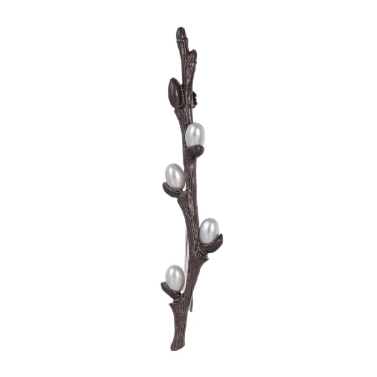 

Plum Tree Branch Pin With Secure Clasp Professional Craftsmanship Brooch For Business Meetings And Social Event 1
